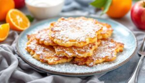 Frittelle di mele e arancia al cucchiaio sofficissime in pochi minuti