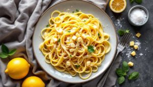 Tagliolini al limone e panna: ricetta cremosa e velocissima