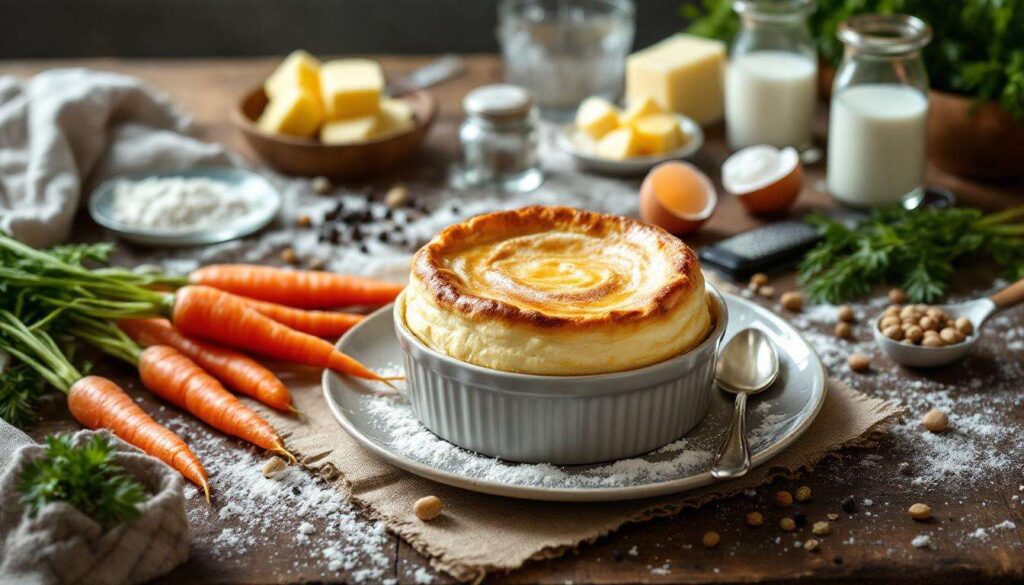 Soufflé di carote in friggitrice ad aria: soffice, profumato e senza forno