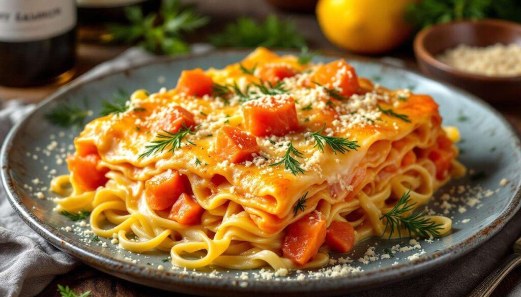 Lasagne al salmone, puoi dire addio alla versione classica: questa qui è più fresca e leggera