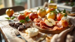 Abbinamenti della mela dell'Alto Adige con speck, cioccolato e burrata